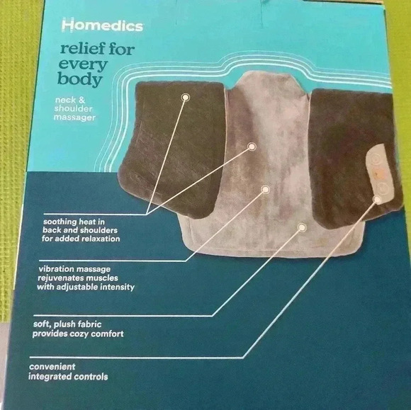 Homedics Weighted neck and shoulder massage Comfort Wrap NIB - Picture 2 of 5